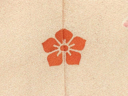 平和屋着物[]七五三　女の子　７歳　祝着　四つ身　鼓花文　暈し染め　金彩　逸品　DABC5487ma