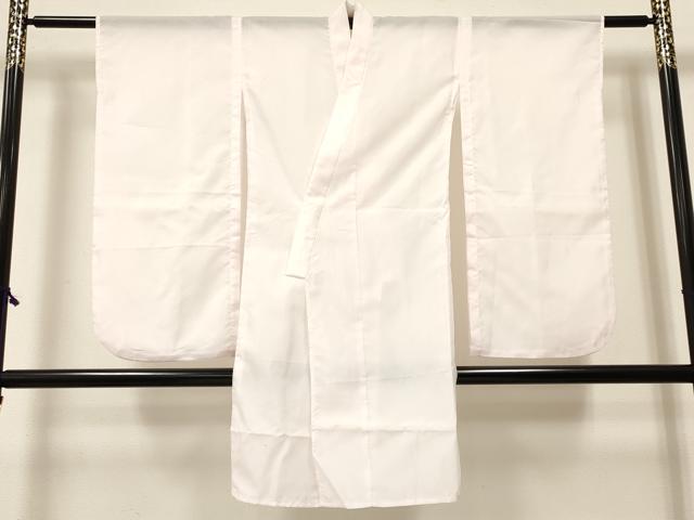 平和屋着物[]七五三　女の子　７歳　祝着　四つ身　襦袢(単衣)セット　雪輪花文　黒地　金彩　洗える着物　DABC5497ma