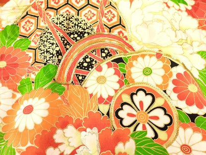 平和屋着物[]お宮参り　女の子　祝着　産着　初着　のしめ　駒刺繍　鼓花文　金彩　逸品　DABC5510ma