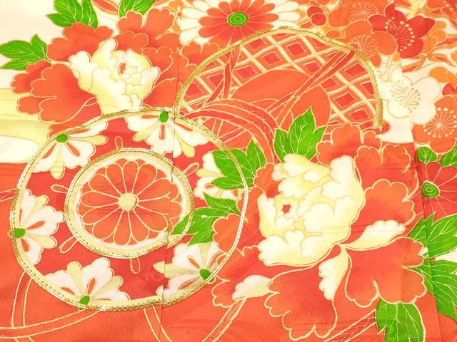平和屋着物[]お宮参り　女の子　祝着　産着　初着　のしめ　駒刺繍　鼓花文　金彩　逸品　DABC5510ma