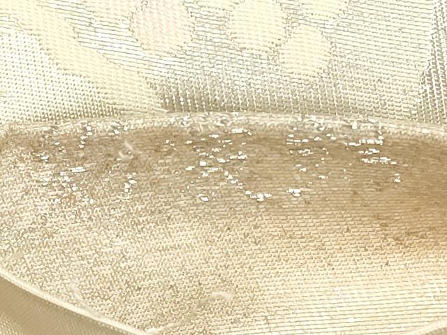 平和屋着物◎六通柄袋帯　綾裳錦　二重箔織　道長正倉院花文　正絹　逸品　DABC5553xg