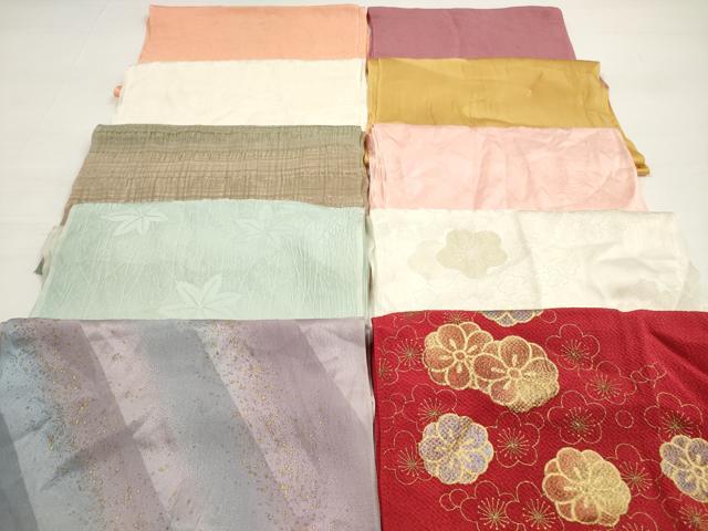 平和屋着物★和装小物　帯揚げ10枚セット　正絹　逸品　DABC5621xg