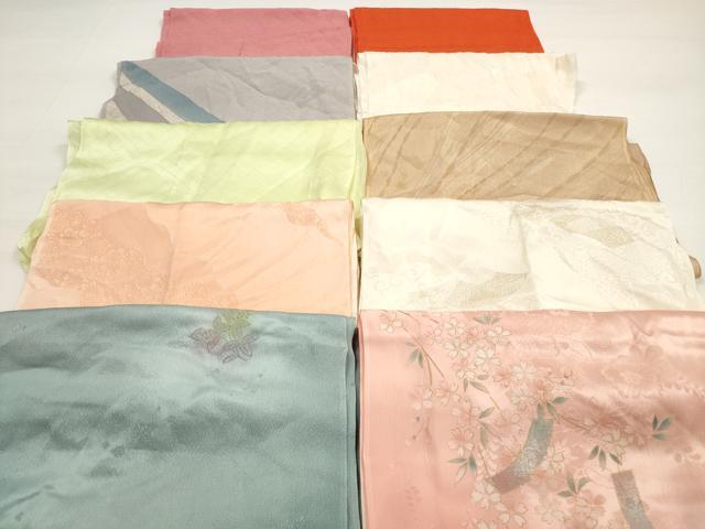 平和屋着物★和装小物　帯揚げ10枚セット　正絹　逸品　DABC5622xg