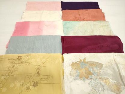 平和屋着物★和装小物　帯揚げ10枚セット　正絹　逸品　DABC5624xg