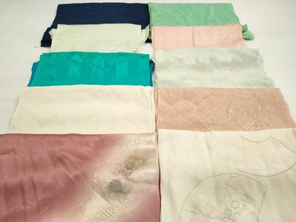 平和屋着物★和装小物　帯揚げ10枚セット　正絹　逸品　DABC5629xg