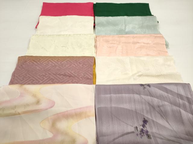 平和屋着物★和装小物　帯揚げ10枚セット　正絹　逸品　DABC5635xg