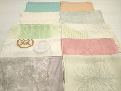 平和屋着物★和装小物　帯揚げ10枚セット　正絹　逸品　DABC5638xg