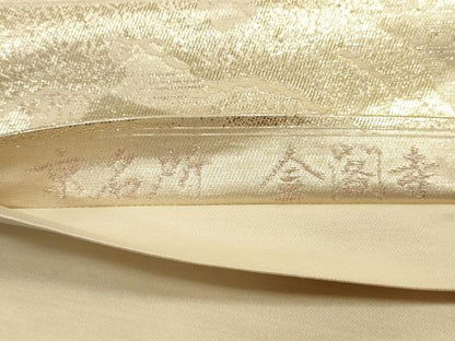 平和屋着物◎六通柄袋帯　京名所　金閣寺　金糸　正絹　逸品　DABC5670xg