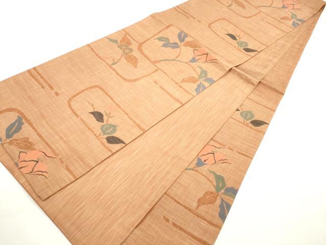 平和屋着物◎六通柄袋帯 草子 正絹 逸品 DABC5750xg