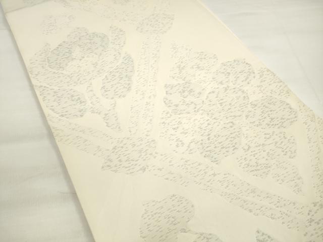 平和屋着物◎六通柄袋帯 花菱文 正絹 逸品 DABC5895xg