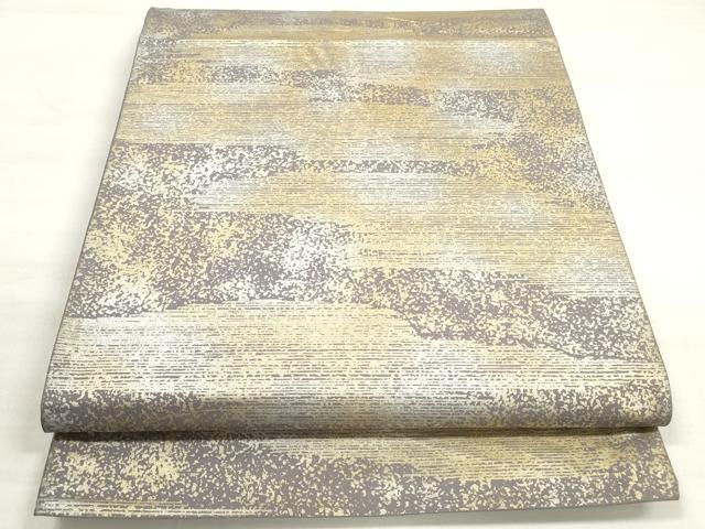 平和屋着物◎西陣 六通柄袋帯 霞文 金銀彩 正絹 逸品 DABC5900xg