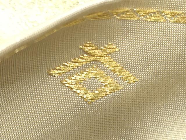 平和屋着物◎六通柄袋帯 道長 金糸 引箔 正絹 逸品 DABC5912xg