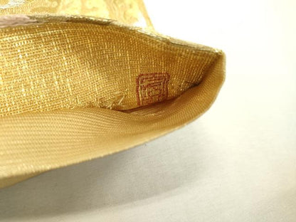 平和屋着物▽六通柄袋帯 スリーシーズン 春夏秋 作家物 鳳凰更紗花文 金銀糸 正絹 逸品 DABC6100fe