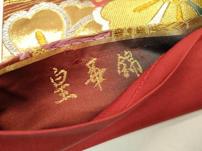 平和屋着物▼六通柄袋帯　唐織　皇華錦　舞花文　金銀糸　正絹　逸品　DABC6132fe
