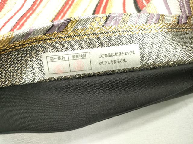 平和屋着物▼六通柄袋帯　唐織　花松葉文　金銀糸　正絹　逸品　DABC6134fe