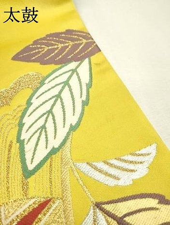 平和屋着物▼六通柄袋帯 花毬文 金銀糸 正絹 逸品 DABC6136fe