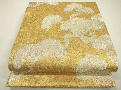 平和屋着物▼六通柄袋帯 松 金銀糸 正絹 逸品 DABC6166fe
