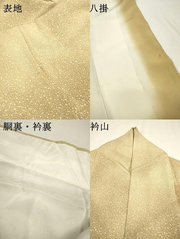 平和屋着物▼上質な小紋 霞文 暈し染 正絹 逸品 DABC6203fe