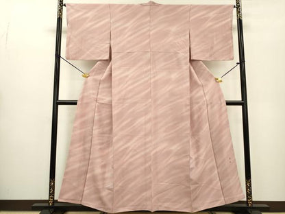 平和屋着物▼上質な小紋 作家物 霞文 暈し染 正絹 逸品 DABC6204fe