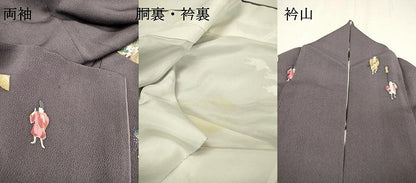 平和屋着物▼訪問着 人物文 金彩 鬼しぼ縮緬 正絹 逸品 DABC6209fe