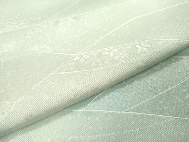 平和屋着物▼上質な小紋 地紋起こし 草花 暈し染 正絹 逸品 DABC6310fe