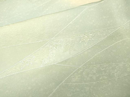 平和屋着物▼上質な小紋 地紋起こし 草花 暈し染 正絹 逸品 DABC6310fe