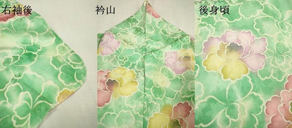 平和屋着物▼上質な小紋　舞花　暈し染　正絹　逸品　DABC6373fe