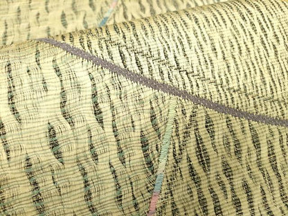 平和屋着物▽両面 全通柄袋帯 スリーシーズン 春夏秋 櫛織 霞文 正絹 逸品 DABC6416fe
