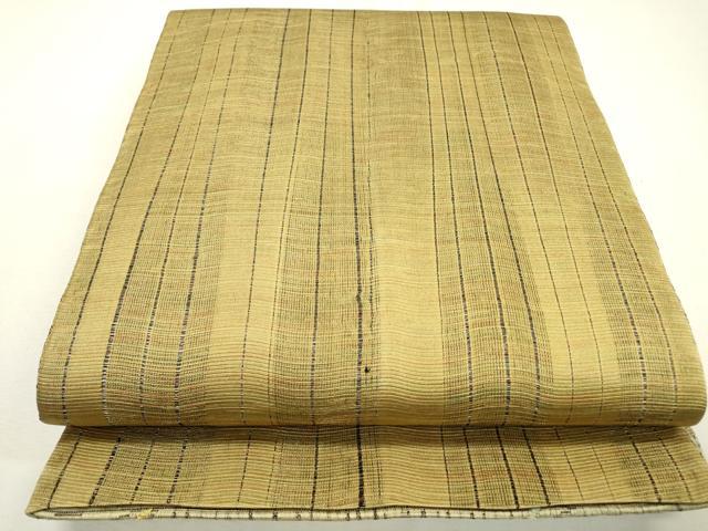 平和屋着物▽両面 全通柄袋帯 スリーシーズン 春夏秋 櫛織 霞文 正絹 逸品 DABC6416fe