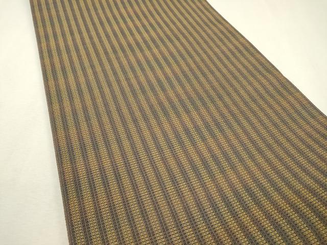 平和屋着物▽両面 全通柄 本袋帯 スリーシーズン 春夏秋 泥染 間道 やまと誂製 正絹 逸品 DABC6418fe