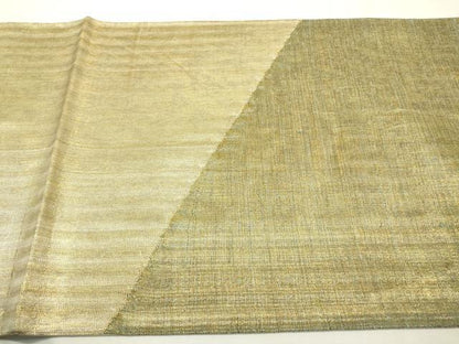 平和屋着物▼太鼓柄袋帯 幾何学 金糸 正絹 逸品 DABC6468fe