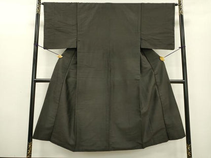 平和屋着物■男性　髭紬　檳榔子染色　正絹　逸品　DABC6552fe