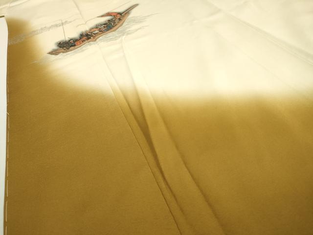平和屋着物▼色留訪問着 作家物 画狂人北斎筆 人物風景文 暈し染 正絹 逸品 DABC6673fe
