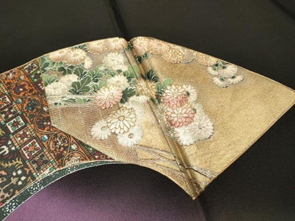平和屋着物▼TOKI志すい キモノモードオリジナルブランド 黒留袖 地紙花鳥文 暈し染 金銀彩 正絹 逸品 DABC6681fe