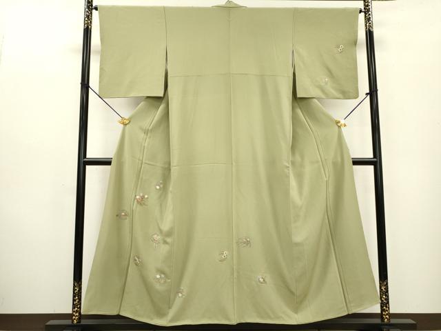 平和屋着物▼訪問着 総刺繍 花丸文 金糸 正絹 逸品 DABC6694fe