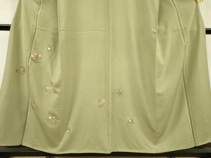 平和屋着物▼訪問着 総刺繍 花丸文 金糸 正絹 逸品 DABC6694fe