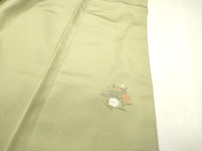 平和屋着物▼訪問着 総刺繍 花丸文 金糸 正絹 逸品 DABC6694fe