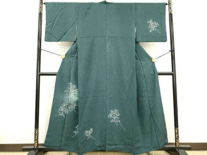 平和屋着物▼訪問着 草花 暈し染 金彩 正絹 逸品 DABC6719fe