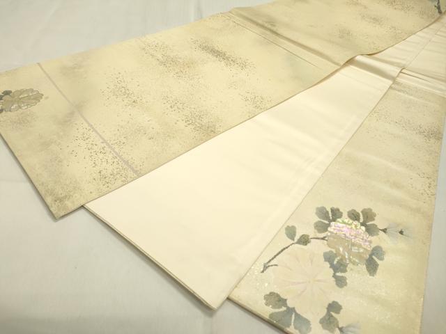 平和屋着物▼太鼓柄袋帯 螺鈿箔 菊 金彩 正絹 逸品 DABC6828fe