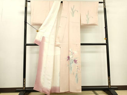 平和屋着物■訪問着 友禅 草花文 正絹 逸品 DABC6870fe