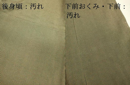 平和屋着物■江戸小紋 万筋 薄香色×虫襖色 正絹 逸品 DABC6871fe