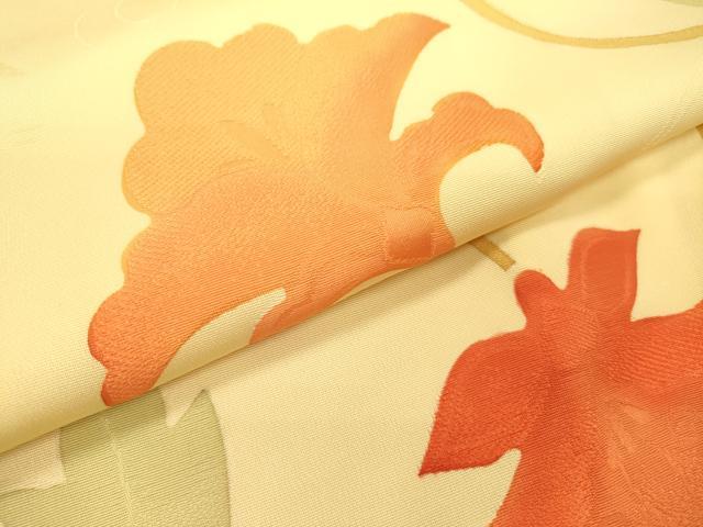 平和屋着物▼上質な小紋 地紋起こし 花唐草文 暈し染 正絹 逸品 DABC6903fe
