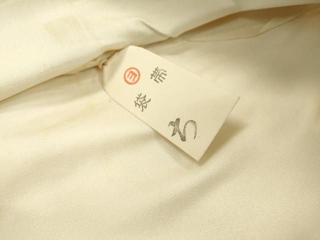 平和屋着物▼太鼓柄袋帯 孔雀花文 金銀彩 引箔 正絹 逸品 DABC6961fe