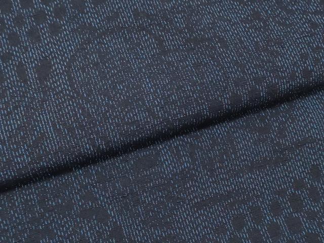 平和屋着物●結城紬　反物　着尺　草花文　証紙付き　逸品　未使用　DABC7035we