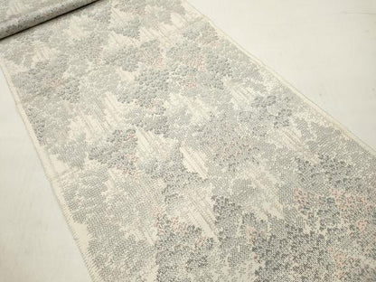 平和屋着物▼紬　解き反物　着尺　樹林文　逸品　DABC7045we
