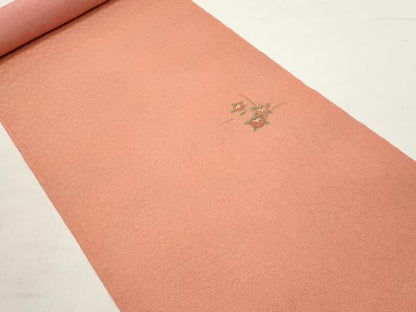 平和屋着物▼付下げ 解き反物 着尺 八掛付き 作家物 総刺繍 蒔蝋纈 短冊花文 逸品 DABC7289we