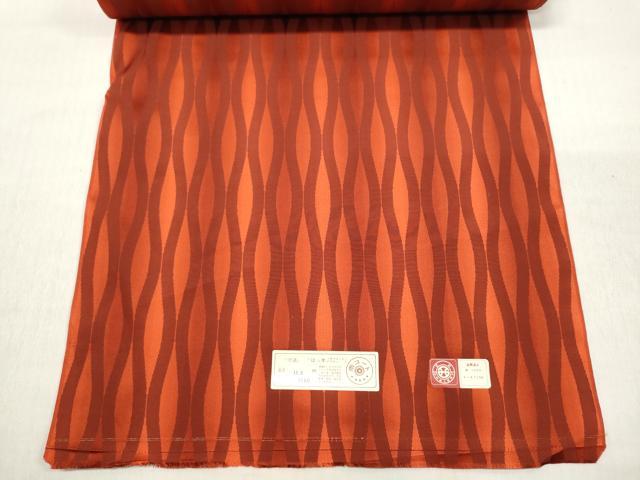 平和屋着物▼西陣 羽織・コート 雨コート 反物 羽尺 立涌文 防水 逸品 未使用 DABC7418we