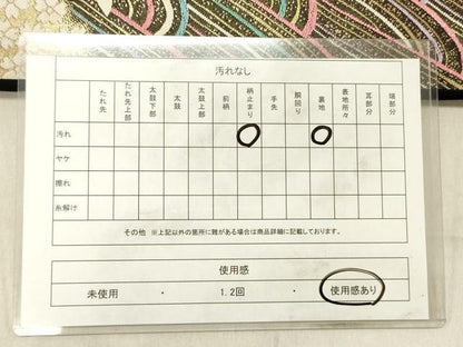 平和屋着物◎六通柄袋帯　立波花蝶文　金糸　正絹　逸品　DABC7560ya