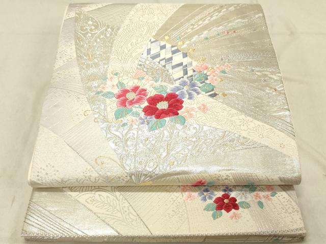 平和屋着物◎六通柄袋帯　エレガンス　金銀糸　正絹　逸品　DABC7569ya