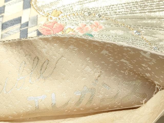 平和屋着物◎六通柄袋帯　エレガンス　金銀糸　正絹　逸品　DABC7569ya